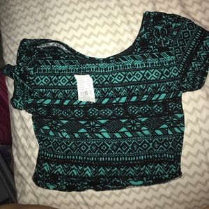 Pac sun tribal print crop top